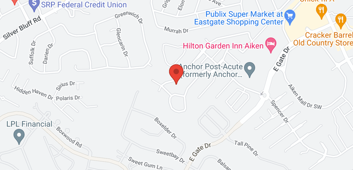 map of 157 Sandstone Boulevard, Aiken, SC 29803